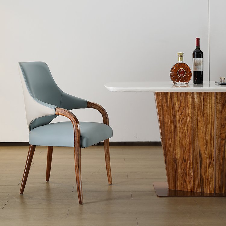 Luxury Nordic Dining Set Wooden Dining Table Set Factory Supply Low Price Elegant Home Furniture Modern Marble Dining Chairs