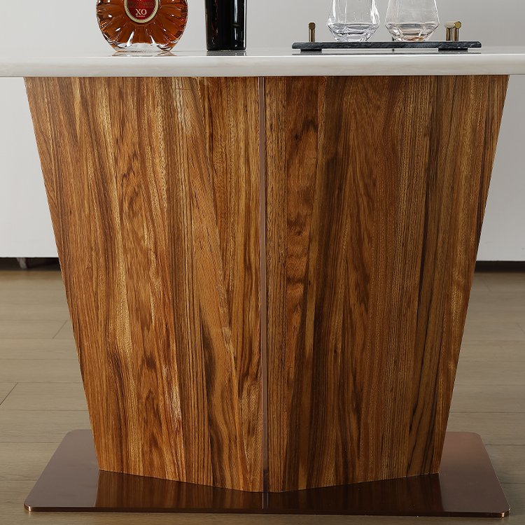 Luxury Nordic Dining Set Wooden Dining Table Set Factory Supply Low Price Elegant Home Furniture Modern Marble Dining Chairs