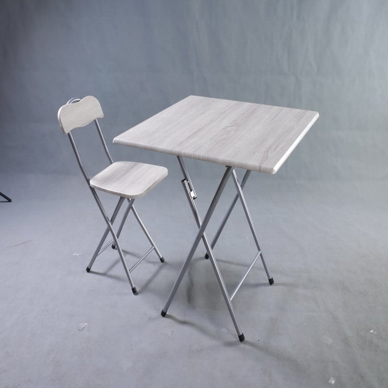 Metal dinning room set tempered glass dining table sets with 4 chair