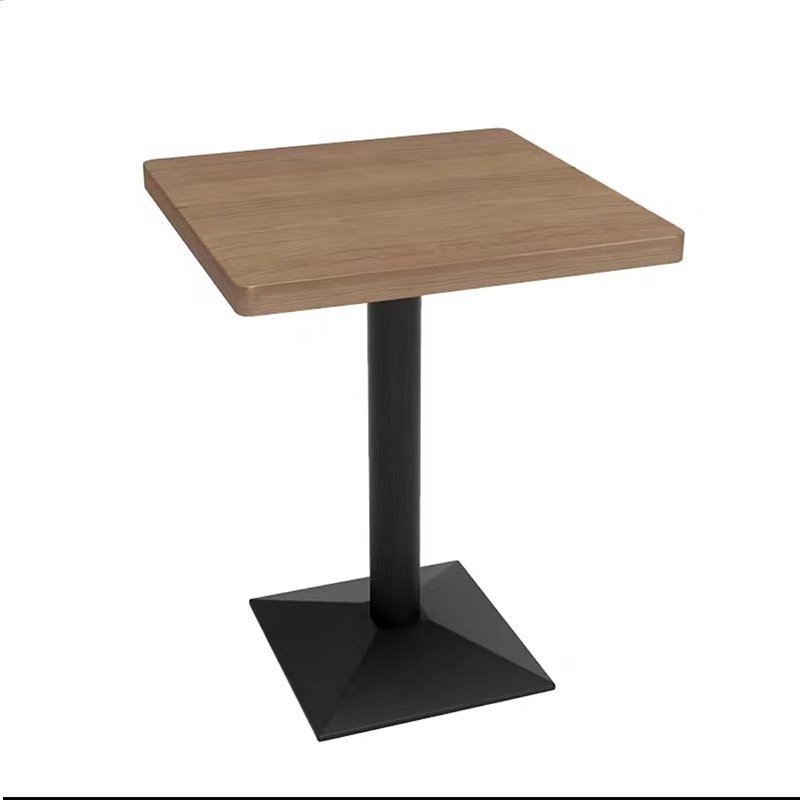 Commercial Dining tables and chairs furniture Genuine Leather U Shape Booth Bench Seating Solid Wood Restaurant furniture Sets