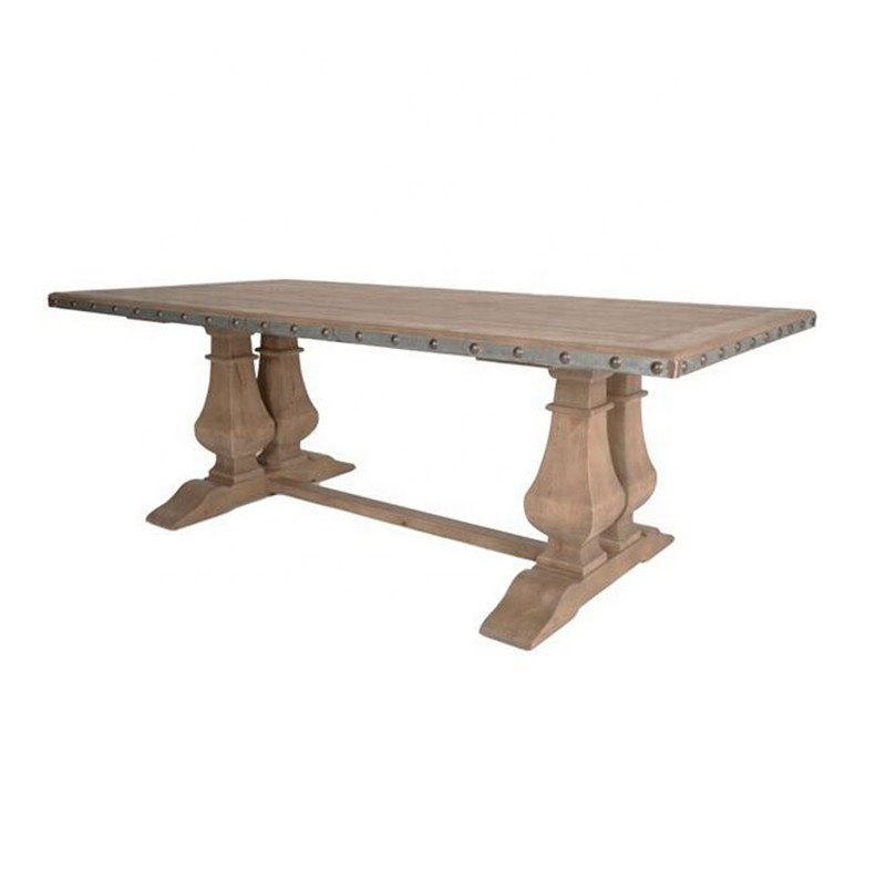 Top selling antique rectangular dining room eight seaters wood dining table