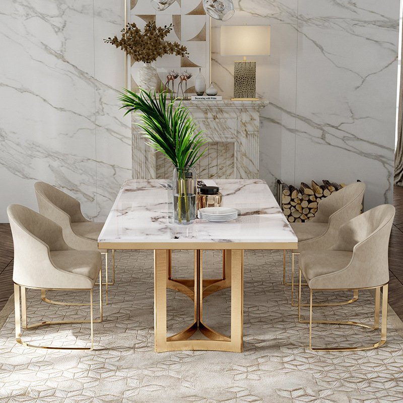 High Quality Dining Table Sets 6 Chairs Wood Dining Table