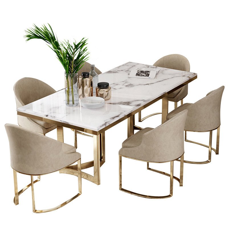High Quality Dining Table Sets 6 Chairs Wood Dining Table