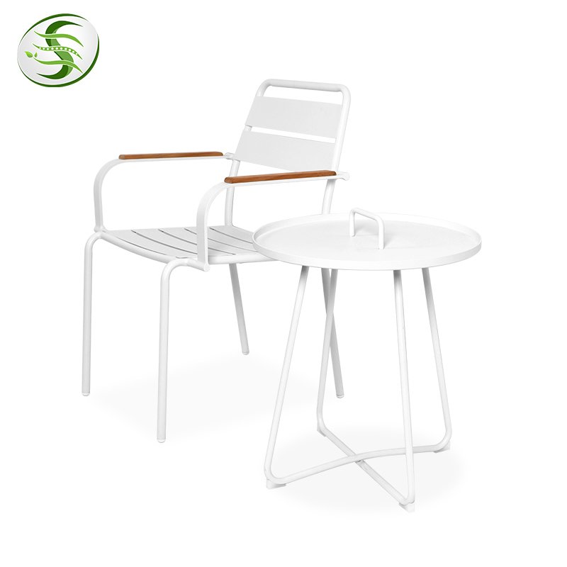 Fulin Factory Price Manufacturer Supplier outdoor dining table and chair set