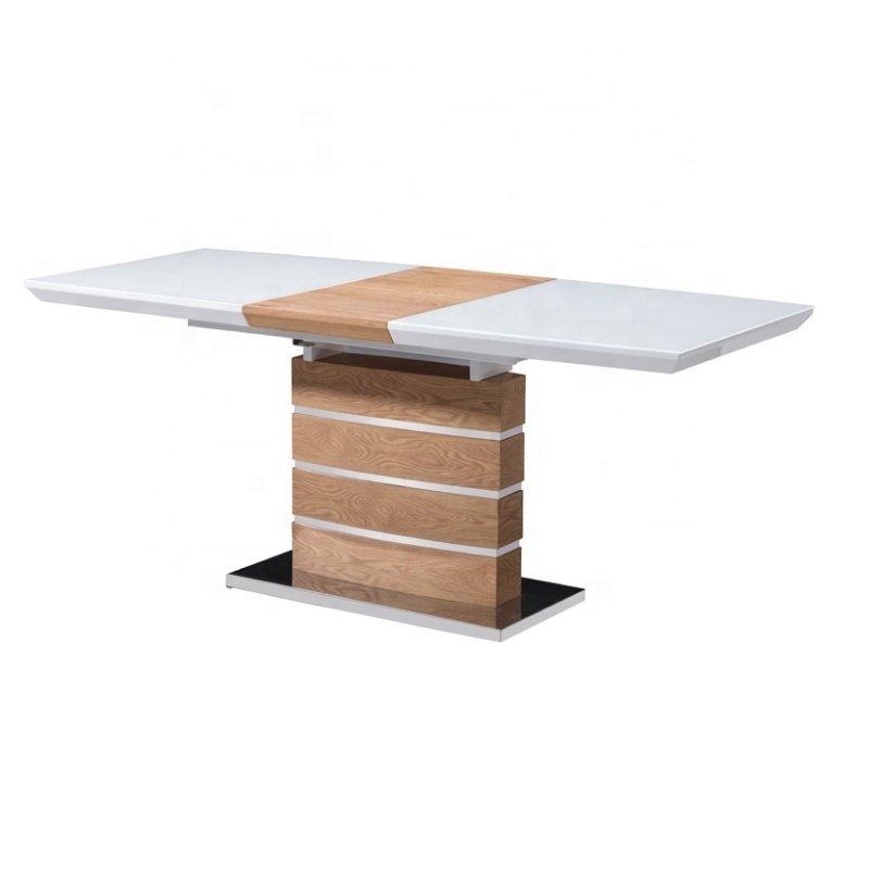 New Modern Home Furniture Dinning Room Set 6Seater Microfiber Upholstery Marble Dining Table For Restaurant