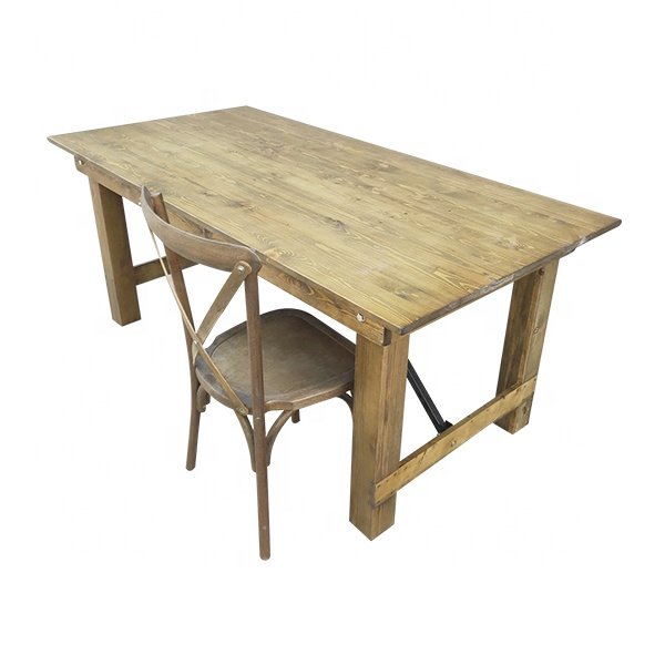 Pine Wood Farm Event Wedding Table Garden Dining Table