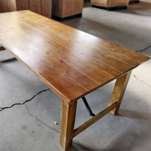 Pine Wood Farm Event Wedding Table Garden Dining Table