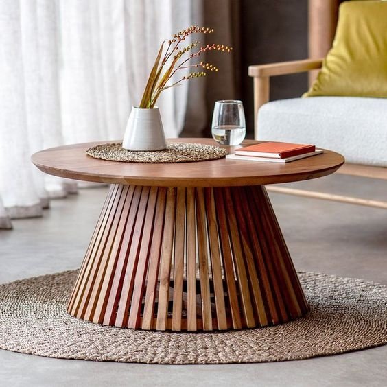 Round Dining Table for Inch Retro Brown Kitchen Table Large Dinner Farmhouse Wood Kitchen Table for Dining Room