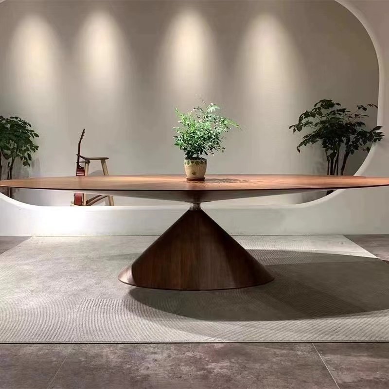 Modern wood dining tables set 3m for 12 chairs cool oval timber veneer dining table set shenzhen exporter