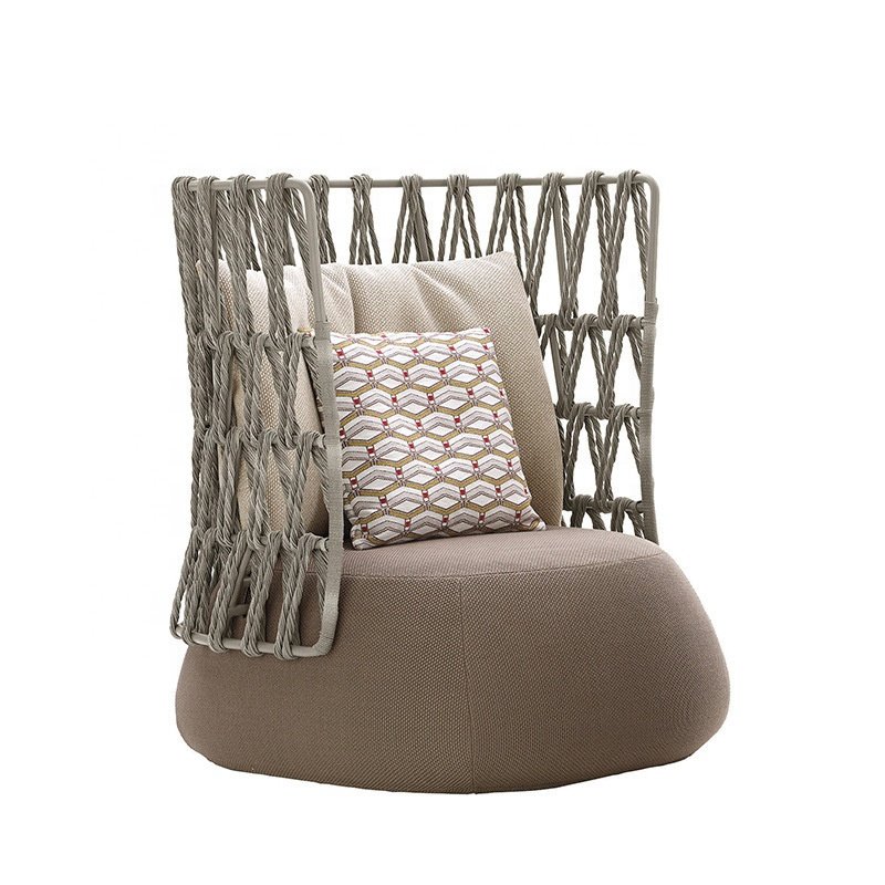 Outdoor Sofa Balcony Garden Villa Rattan Sofa Sunroom Designer Outdoor Rattan Furniture Soft Furniture