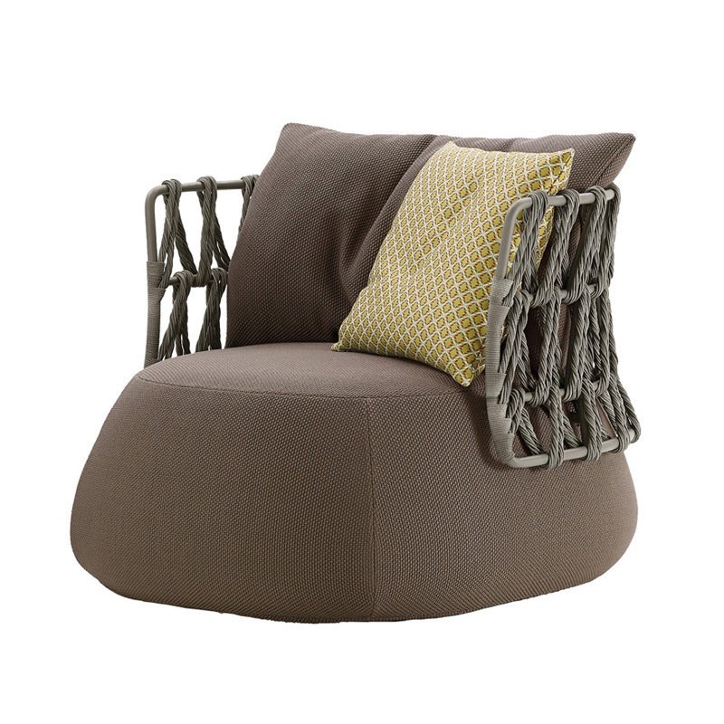 Outdoor Sofa Balcony Garden Villa Rattan Sofa Sunroom Designer Outdoor Rattan Furniture Soft Furniture
