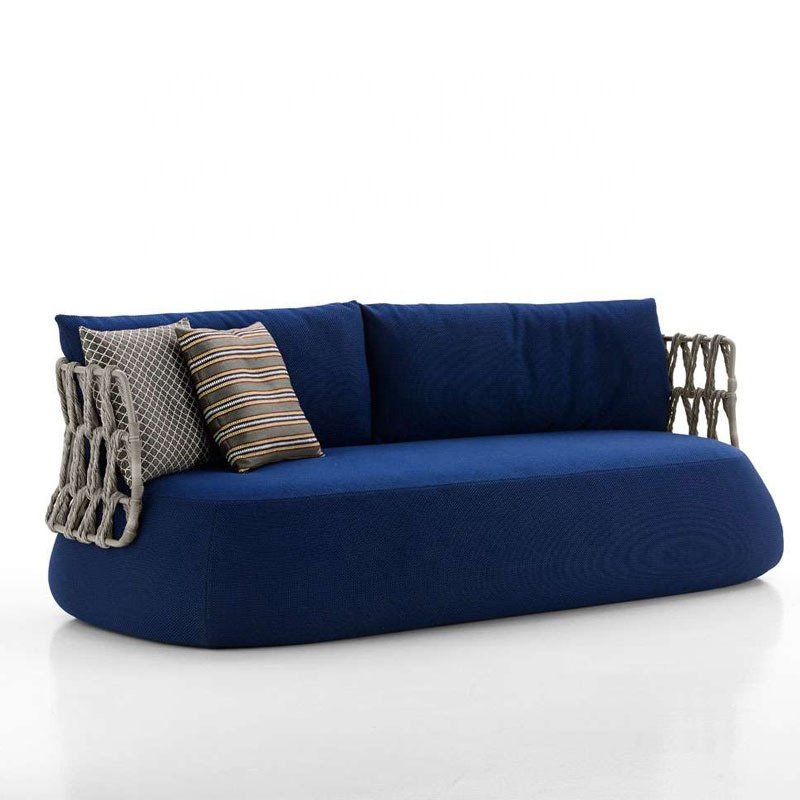 Outdoor Sofa Balcony Garden Villa Rattan Sofa Sunroom Designer Outdoor Rattan Furniture Soft Furniture