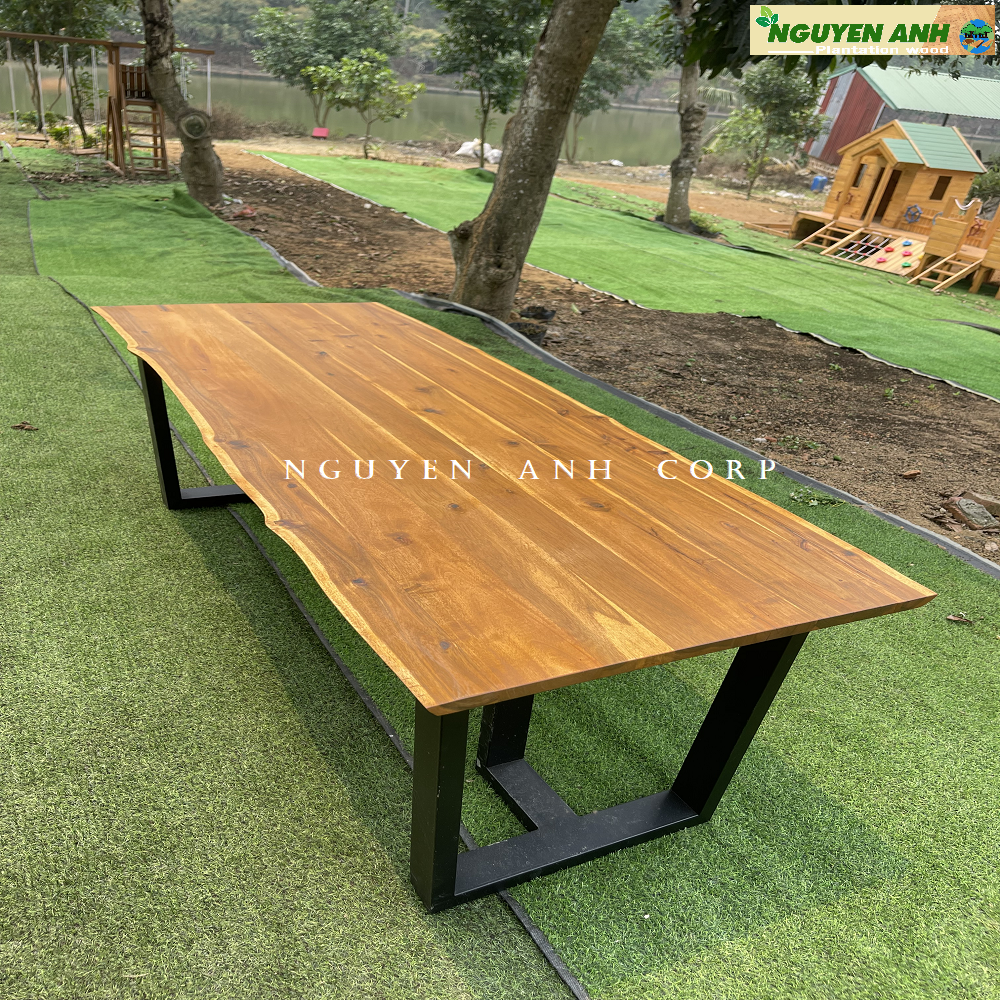 outdoor Teak table top indoor Acacia kitchen worktop