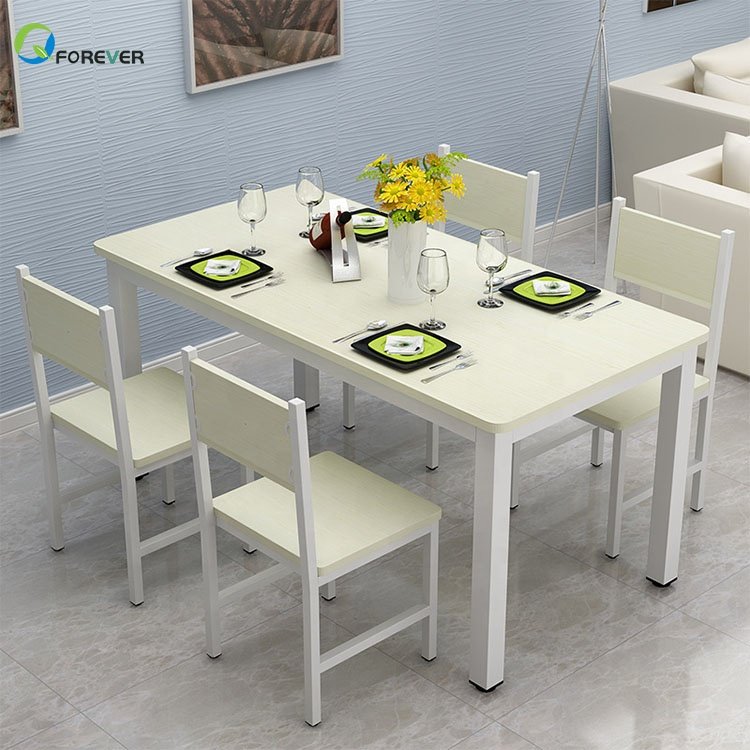 Multifunctional Small Apartment Steel-wood Dining Table and Chair