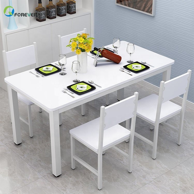 Multifunctional Small Apartment Steel-wood Dining Table and Chair