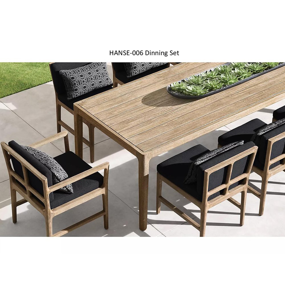 Wholesale Restaurant Table Set Garden Modern Patio Furniture Aluminum Outdoor Dining Table And Chair Set for hotel
