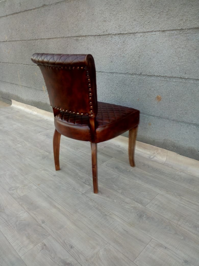 Genuine Vintage Leather living Room Accent Chair