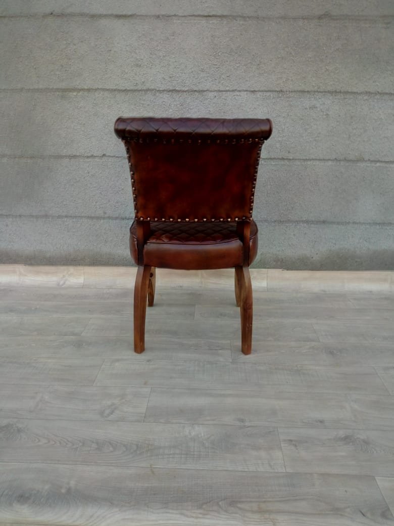 Genuine Vintage Leather living Room Accent Chair