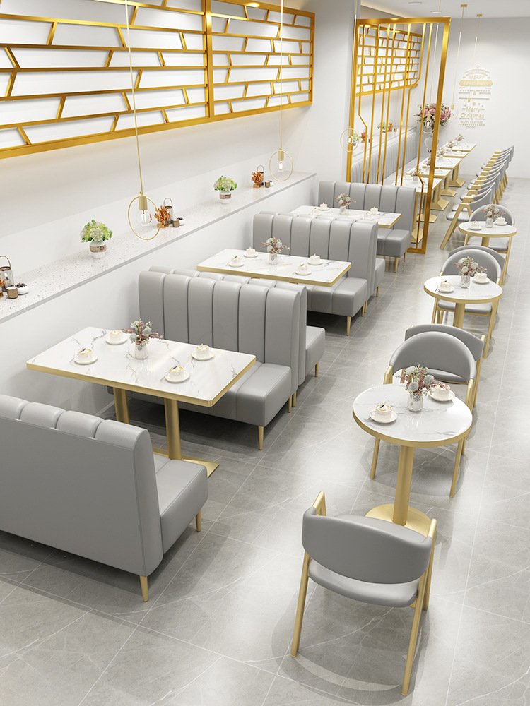 Commercial Restaurant Furniture Tables And Chairs,Cafe shop Booth Bench furniture set, chairs and tables for restuarent