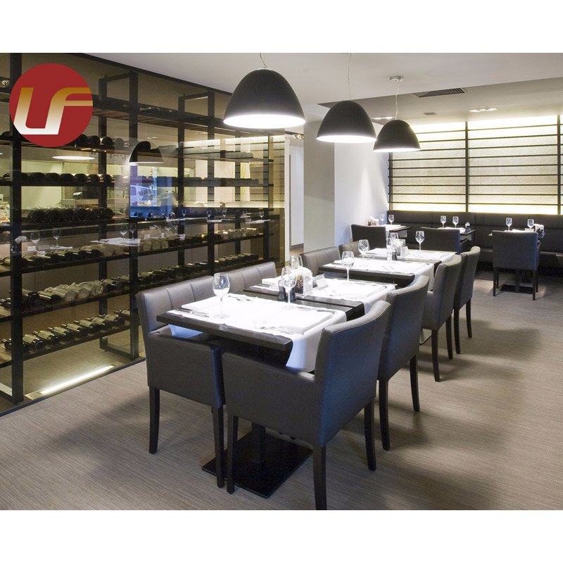 Dining Tables And Chairs Restaurant Sofa Sets Commercial Canteen Furniture Modern Restaurant Fast Food Wood Booth Seating