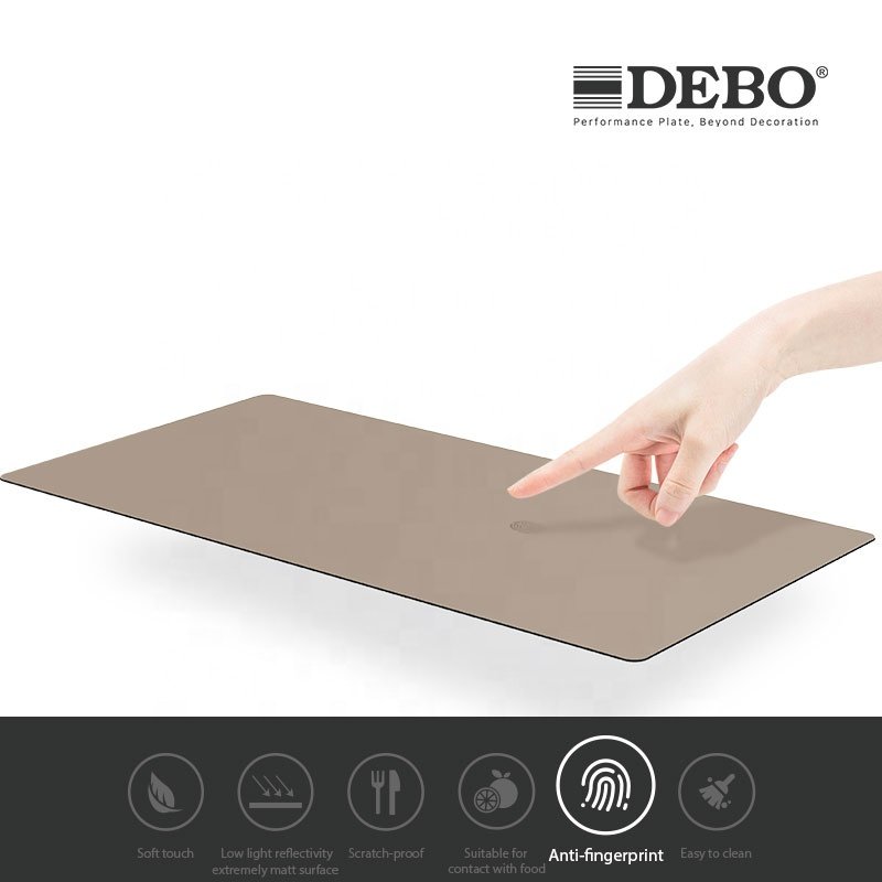 Restaurant Furniture DEBO Waterproof HPL Compact Laminate Table From China small samples