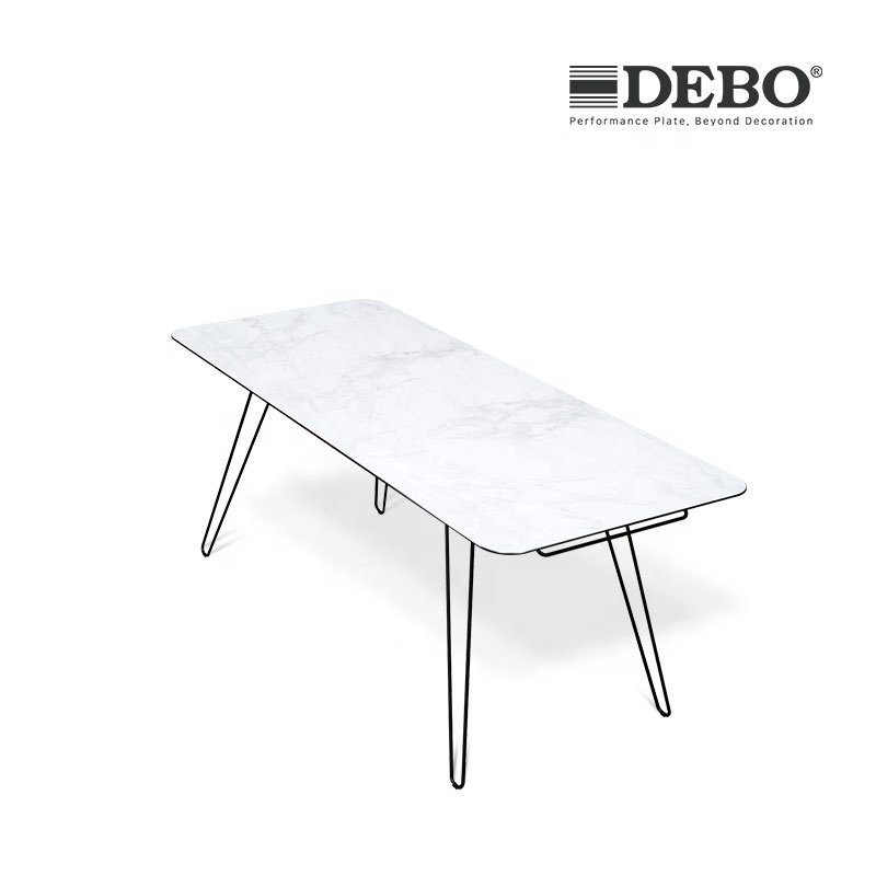 Restaurant Furniture DEBO Waterproof HPL Compact Laminate Table From China small samples