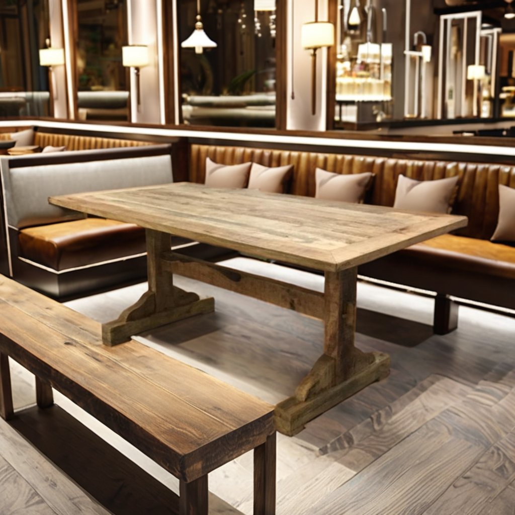 Martin American New Round Dining Table with Newbern Dining Room Living Room Restaurant Furniture for Outdoor Mall Use