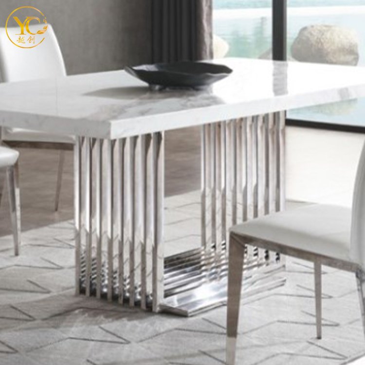 Best Selling Rectangular Food Grade Table Top Nordic Dining Room Table Set 6 Seater Dining Table