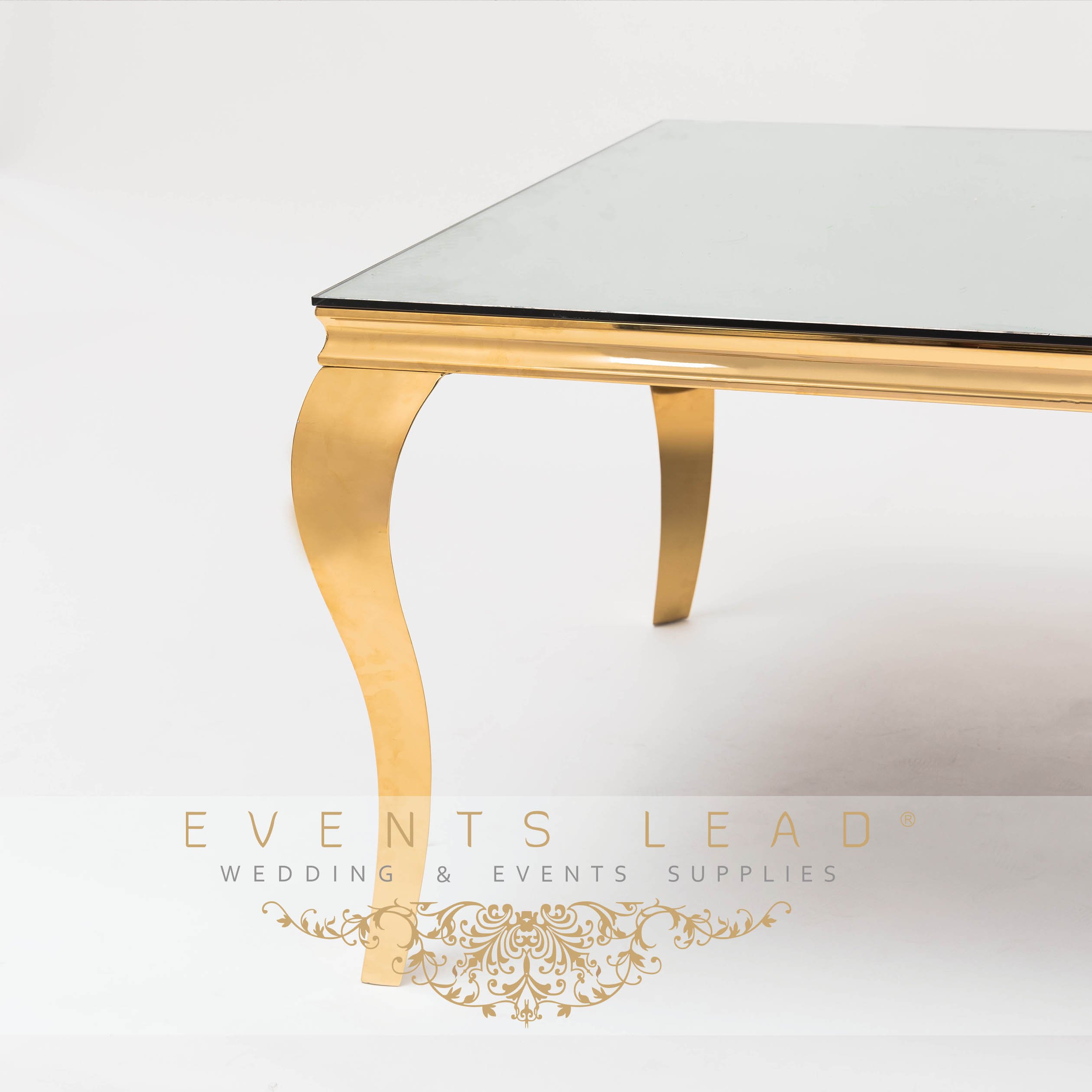 Hot Sale New Design Golden Stainless Steel Wedding events Table