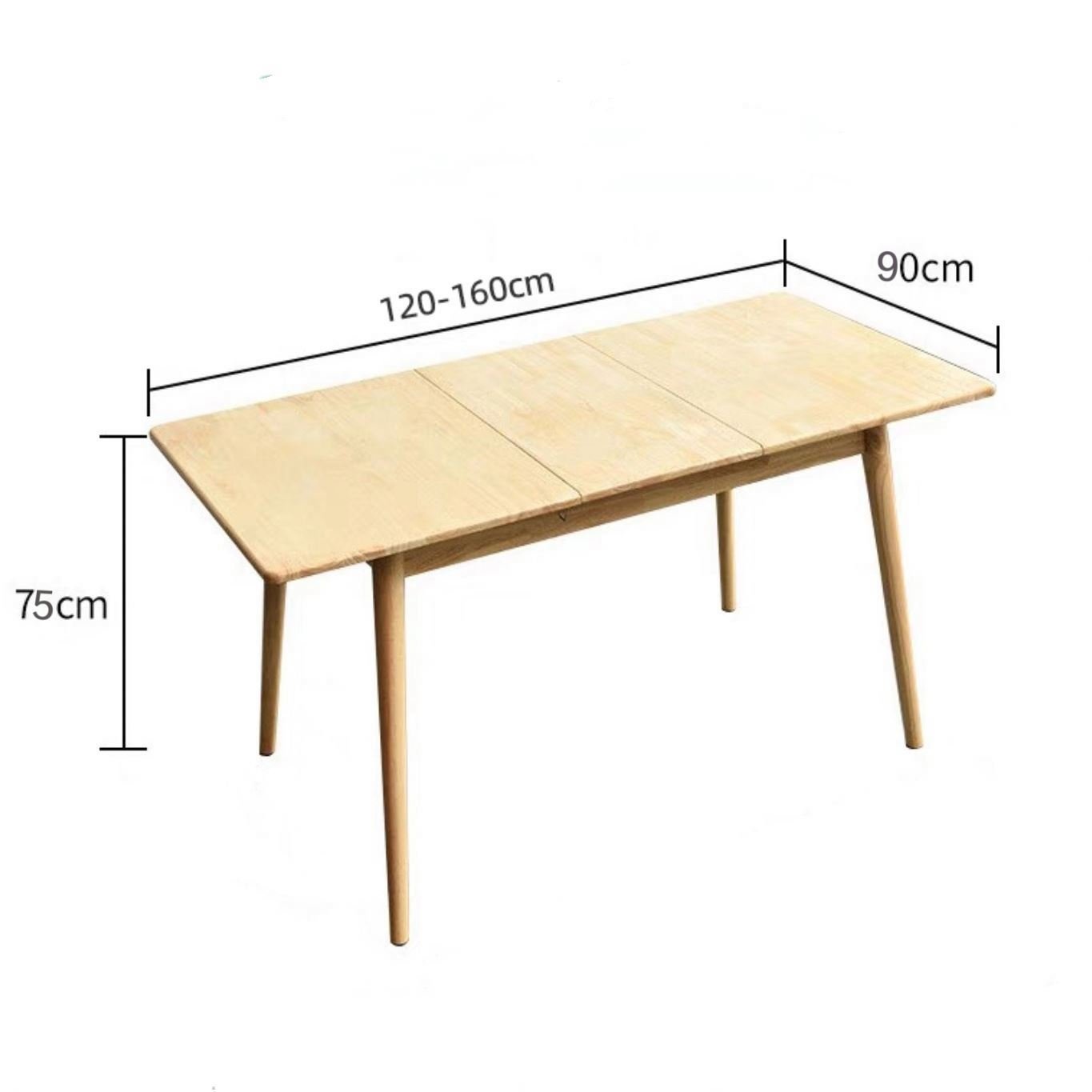 Wood Dinning Room Table Wooden Modern Space Saving Adjustable And Expandable Dining Kitchen Table Extendable Dining Table