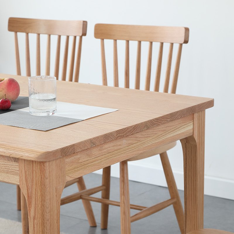 2024 Modern Dining Room Sets Folding Dinner Table Nordic Solid Wood Round Dining Table