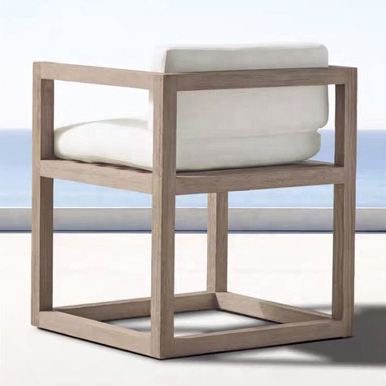 Leisure Teak Wood Furniture Hotel Villa Patio Wooden Chairs Table Outdoor Garden Dining Table and Chairs Set