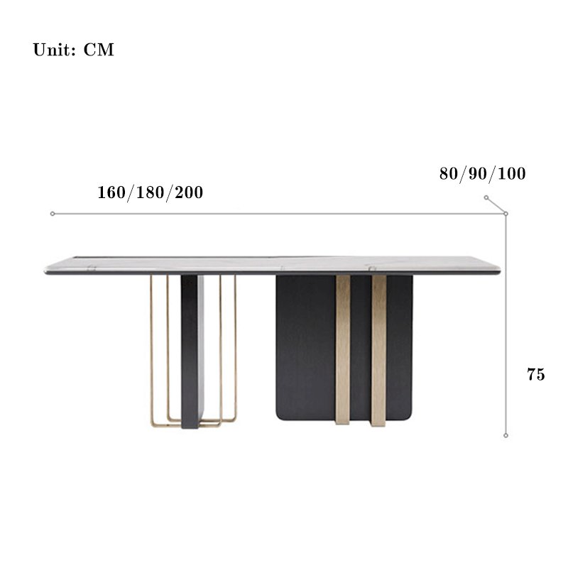 2021 Art marble dining table sets luxury modern dining table set marble top dining room furniture