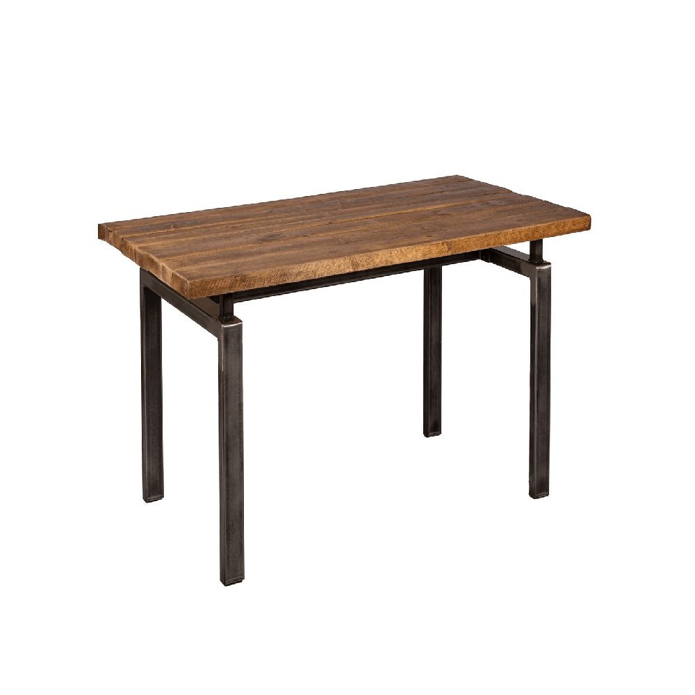 Modern Design Style Dining Table made from Top Quality Wooden and Metal Solid Wood Top and Iron Base Tables for Home and Hotel