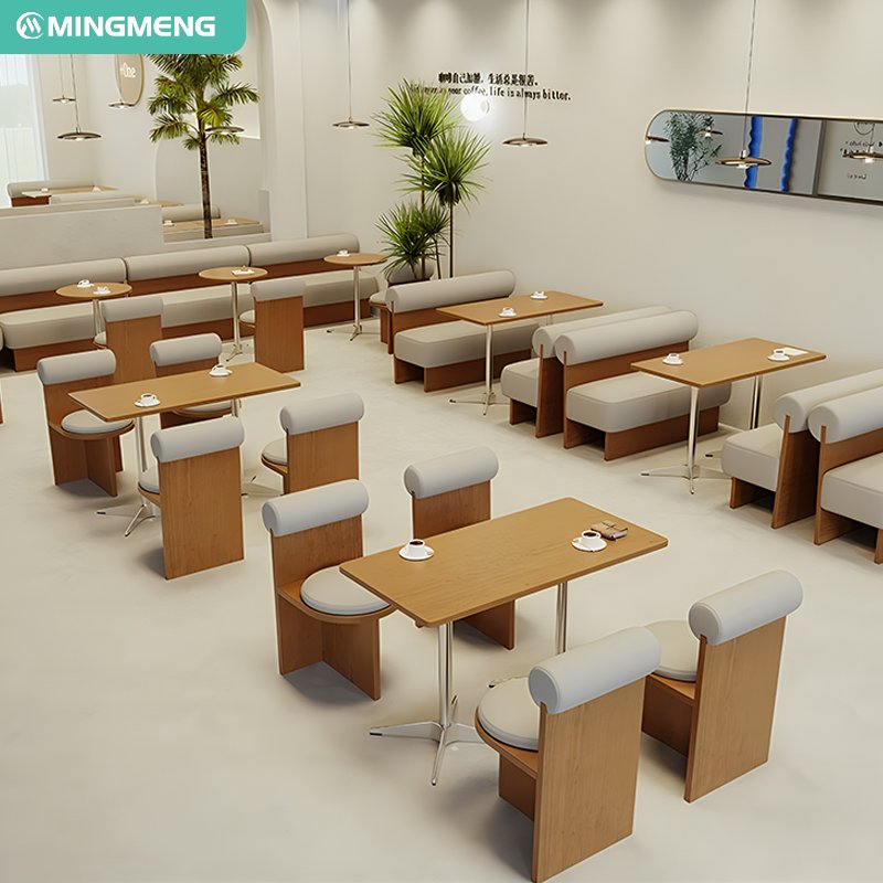 Wholesale Restaurant Furniture Set Simple Table for Dining Use in Hotels Apartments coffee shop chairs and tables Commercial use