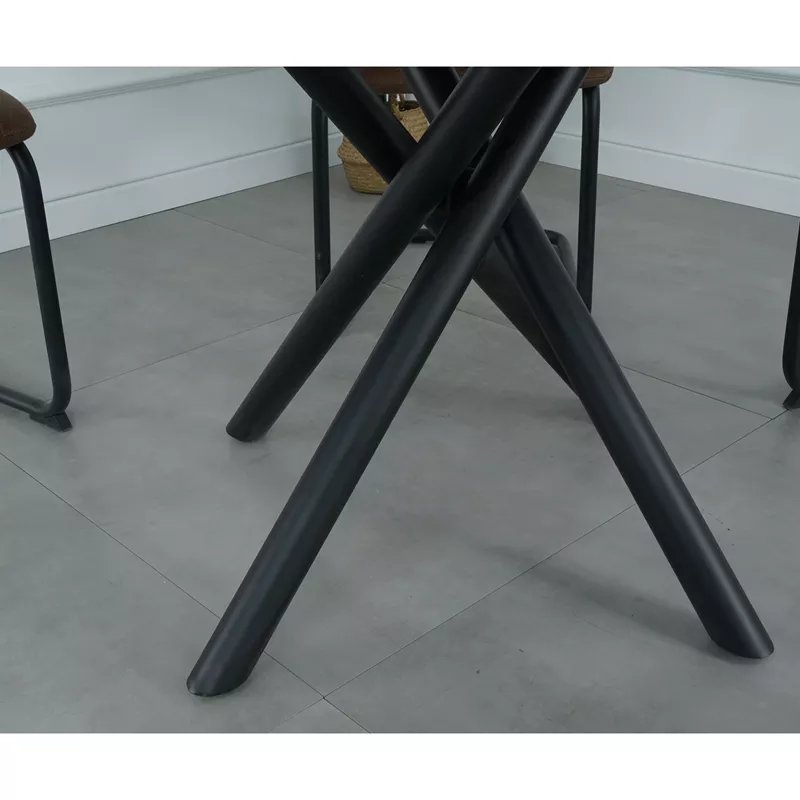 Factory price high quality Round shape modern dining room furniture MDF dining table