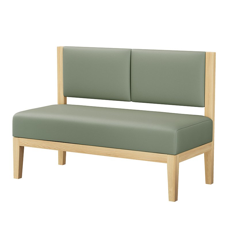 Modern Cafe Furniture Metal Restaurant Sets Wood Dining Table Chair Set Commercial Leather Booth Sofa For Home Bars