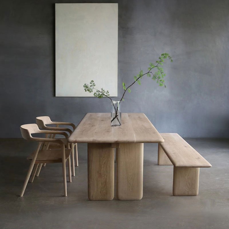 Luxury 4-10 Seater Modern Simple Nordic Solid Wood Dining Table Set Square Dining Table For Home Restaurant Table
