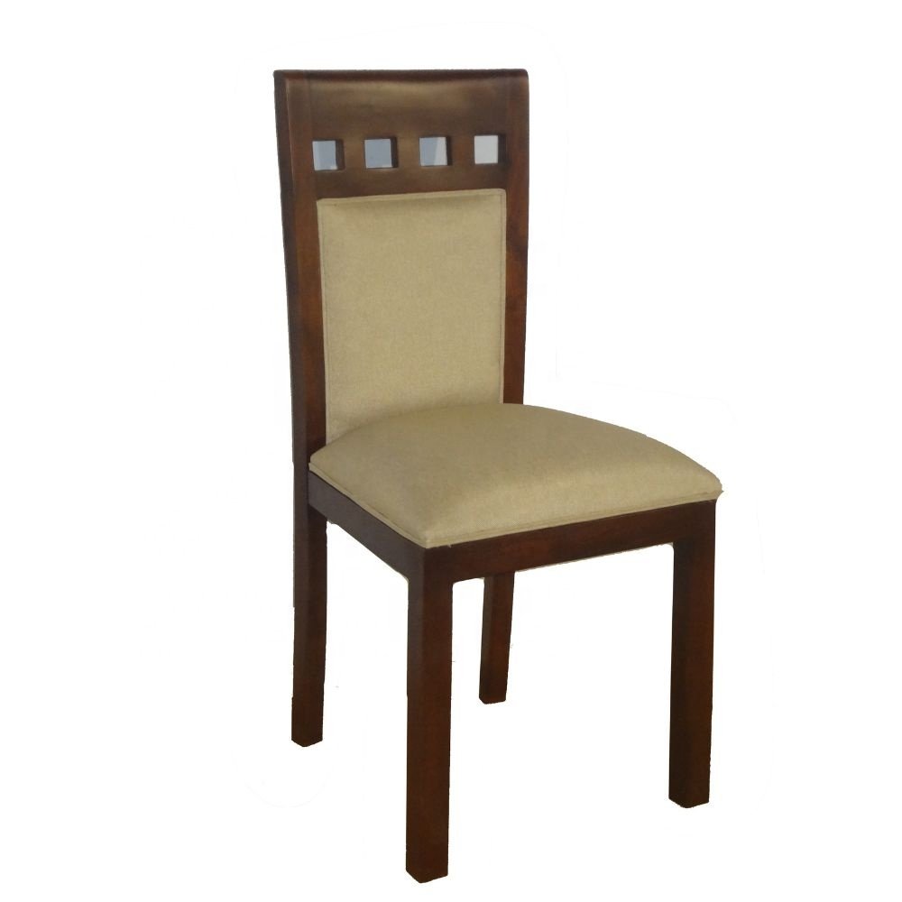 Minimalist Dining Set Solid Teak Wood Dining Table and Dining Chair to Furnish Modern Home Kitchen and Restaurant Furniture