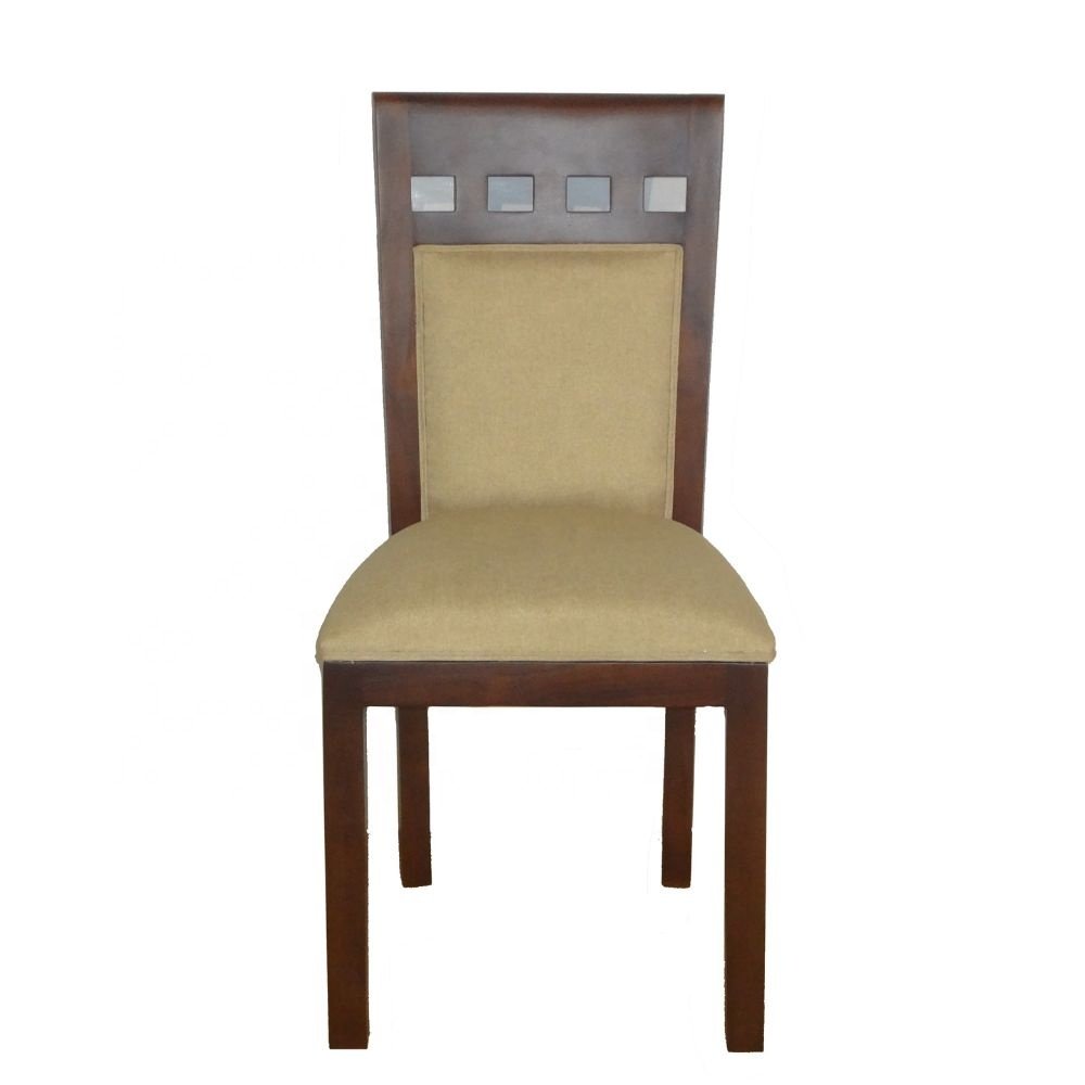 Minimalist Dining Set Solid Teak Wood Dining Table and Dining Chair to Furnish Modern Home Kitchen and Restaurant Furniture