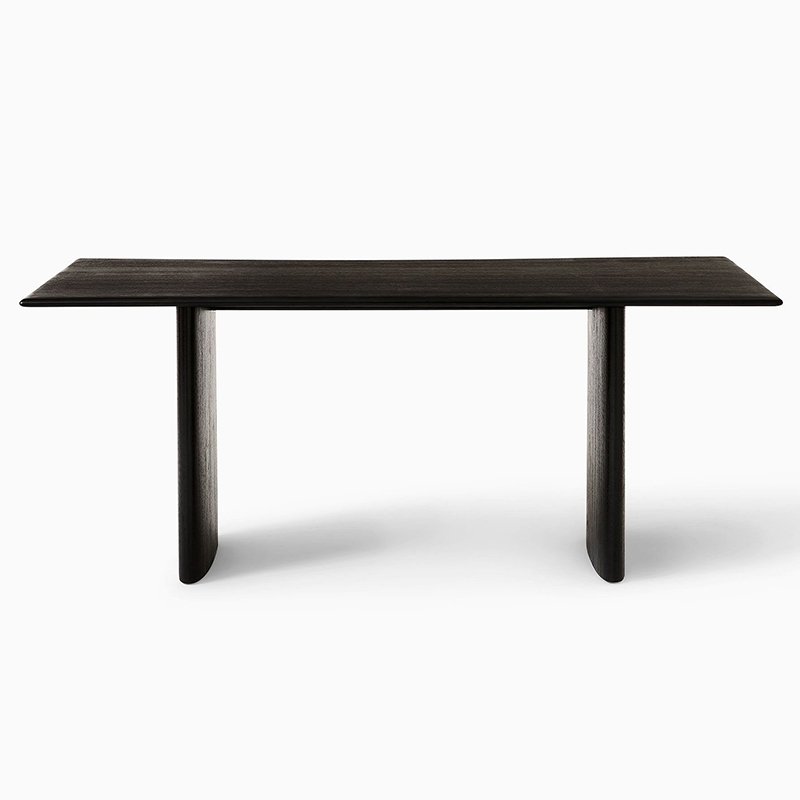 Contract Grade 72" Rectangular 6 Seater Solid Wood Dining Table for Dining Room Restaurant