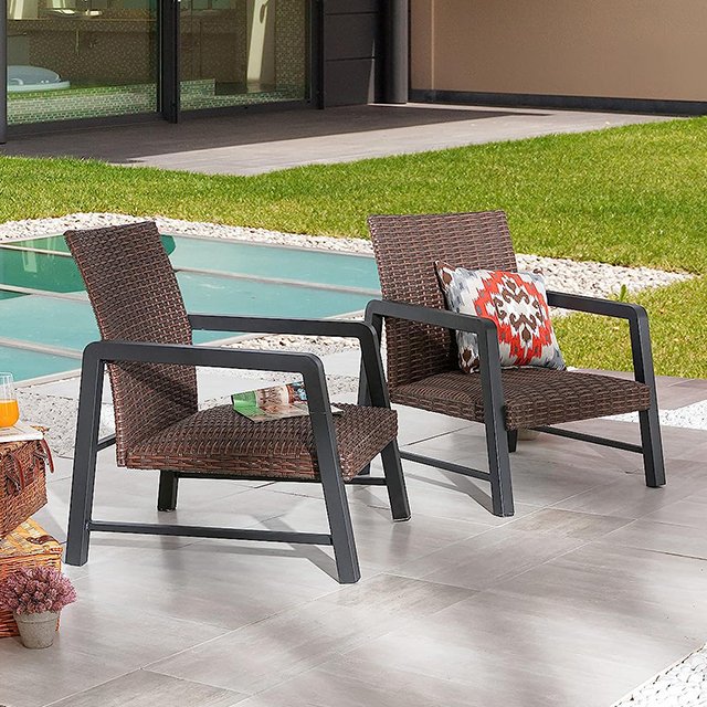 Outdoor Furniture Garden Table and Chairs Set Carton Waterproof Fabric Modern PE Rattan Luxury Outdoor Villa Furniture 2-3 Years