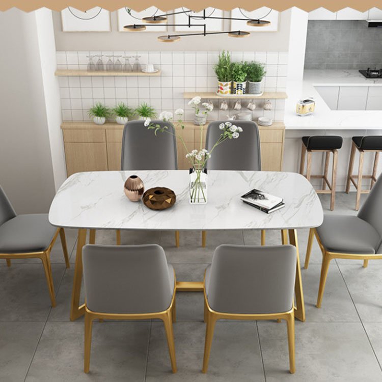 Cheap Modern Classic 10 Seat dining table with chairs marble dining table set