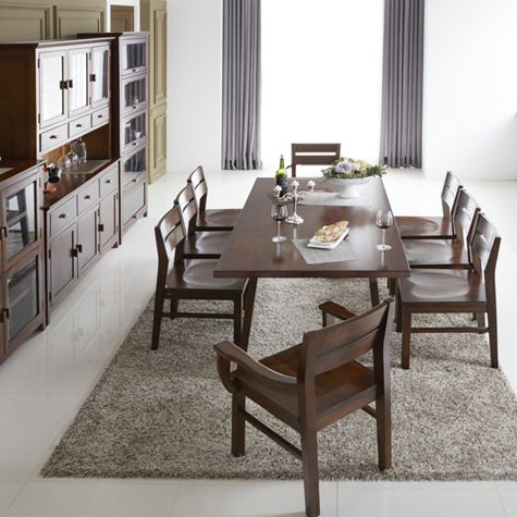 Vietnam Factory Offer High Quality Oak Solid Wood Dining Table and Chair Set Modern Design for Home & Hotel Use