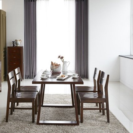 Vietnam Factory Offer High Quality Oak Solid Wood Dining Table and Chair Set Modern Design for Home & Hotel Use