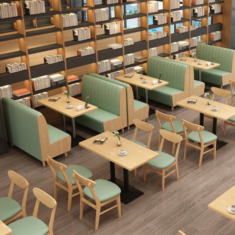 Light luxuryCustom Furniture Side High Back Banquette Restaurant Dining Tables Modern Wooden Sofa Booth Seating