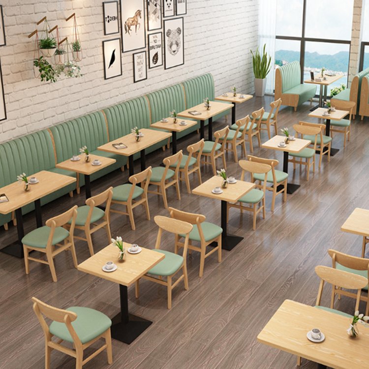 Light luxuryCustom Furniture Side High Back Banquette Restaurant Dining Tables Modern Wooden Sofa Booth Seating