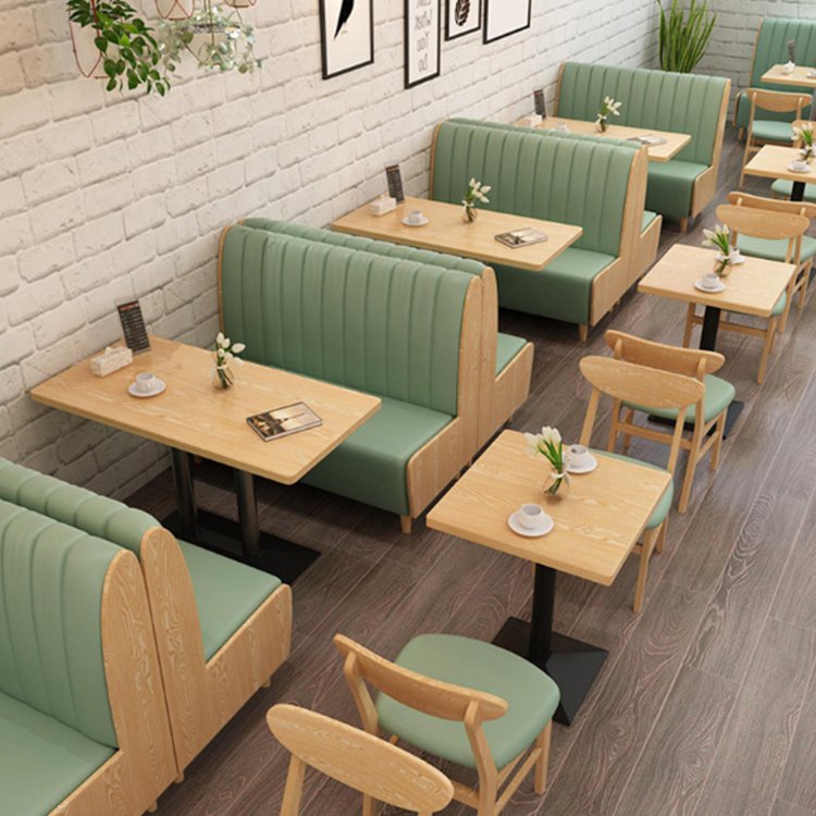 Light luxuryCustom Furniture Side High Back Banquette Restaurant Dining Tables Modern Wooden Sofa Booth Seating