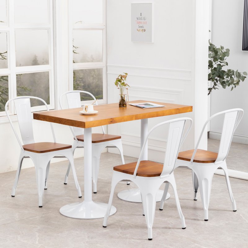 Restaurant furniture modern dining table and chair wooden simple style restaurant dining tables