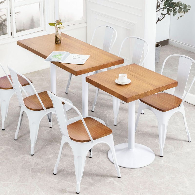 Restaurant furniture modern dining table and chair wooden simple style restaurant dining tables
